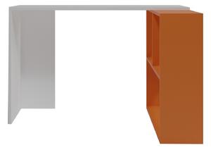 PC stolík Cander (biela + oranžová). Vlastná spoľahlivá doprava až k Vám domov. 1088239