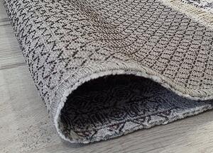 HU Sivý orientálny koberec Banco 1003-GREY Rozmer: 60x110 cm