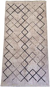 HU Béžový moderný koberec Banco 1126-BEIGE so vzorom štvorcov Rozmer: 60x110 cm