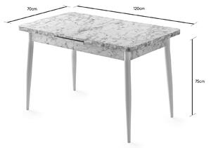 Rozkladací jedálenský stôl (pre 6 osôb) Aimee (viacfarebné). Vlastná spoľahlivá doprava až k Vám domov. 1088251