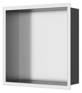 Vstavaná polička SAT Aurum kartáčovaná oceľ 33x33 cm SATAURN3030BS