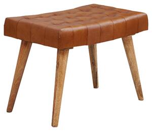 TABURETKA, koža, 67/47/39 cm MID.YOU - Kreslá, Online Only