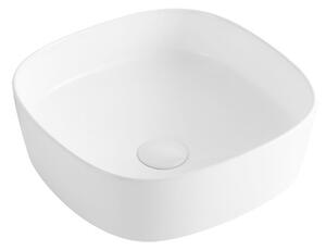 Umývadlo na dosku SAT Project 37x37 cm bez otvoru na batériu SATUMPRO3737SR