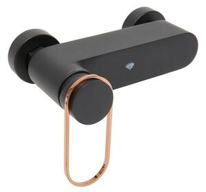 Sprchová batéria SAT Fusion bez sprchového setu 150 mm čierna/bronz SATBSFU268CPCBR