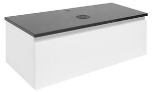 Kúpeľňová skrinka s krycou doskou SAT B-WAY 99x30x45 cm biely lesk BWAY100WZ