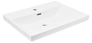 Nábytkové umývadlo SAT B-Way 61x46,5 cm biela matná otvor pre batériu uprostred SATBW6046MW