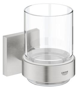 GROHE Start Cube Accessories sklo s držiakom supersteel 41097DC0