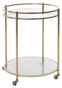 SERVÍROVACÍ VOZÍK, zlatá, 75/57/75 cm MID.YOU - Servírovacie stolíky, Online Only