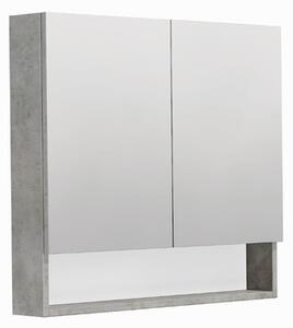 Zrkadlová skrinka SAT Cubeway 80x14x72 cm lamino betón GALCU80BE