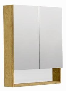 Zrkadlová skrinka SAT Cubeway 60x14x72 cm lamino dub hickory GALCU60DH