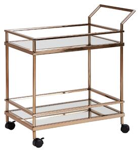 SERVÍROVACÍ VOZÍK, zlatá, 45/65,5/84 cm MID.YOU - Servírovacie stolíky, Online Only
