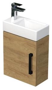 Kúpeľňová skrinka s umývadlom SAT Cube Way 40x47, 5x20 cm dub Hickory mat CUBE320401DCDH