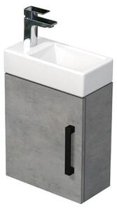 Kúpeľňová skrinka s umývadlom SAT Cube Way 40x47,5x20 cm betón mat CUBE320401DCBE