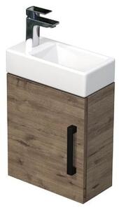 Kúpeľňová skrinka s umývadlom SAT Cube Way 40x47,5x20 cm dub Wellington mat CUBE320401DCDW