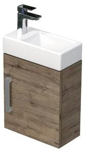 Kúpeľňová skrinka s umývadlom SAT Cube Way 40x47,5x20 cm dub Wellington mat CUBE320401DDW