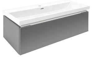Kúpeľňová skrinka s umývadlom SAT Feel 100x30x44, 8 cm antracit mat SATFEEL100ANTU4