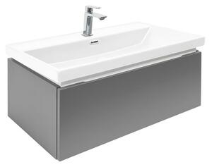 Kúpeľňová skrinka s umývadlom a baterií SAT Feel 80x30x44, 8 cm antracit mat SATFEEL80ANTU4BA
