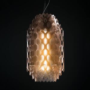 Slamp Chantal – LED závesná lampa, 85 cm, oranžové