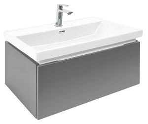 Kúpeľňová skrinka s umývadlom a baterií SAT Feel 60x30x44, 8 cm antracit mat SATFEEL60ANTU4BA