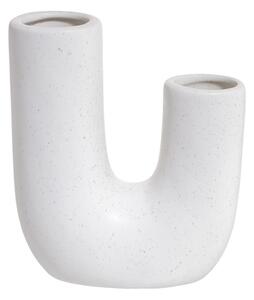 TUBE Váza 18 cm - biela