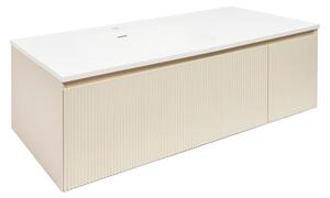 Kúpeľňová skrinka s umývadlom Naturel Austen 120x35x52 cm beige mat Naturel Austen120BG