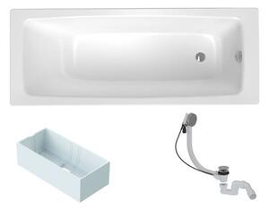 Obdĺžniková vaňa SAT Feel 150x70 cm smaltovaná oceľ ľavá aj pravá SATBVFEEL1503