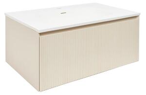 Kúpeľňová skrinka s umývadlom Naturel Austen 80x35x52 cm beige mat Naturel Austen80BG