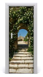 Fototapeta samolepiace na dvere kvetinový luk 75x205 cm