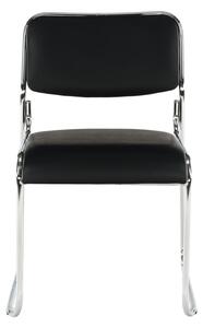 TEMPO Stohovateľná stolička Bulut - čierna - 76x50x56 cm