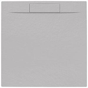 Sprchová vanička štvorcová SAT Fusion 90x90 cm liaty mramor Gris Perla  SATFU9090GRP