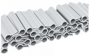 Bradas Upevňovacie spony ku tieniacemu pásu 4,75cm, light grey, 40ks