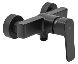 Sprchová batéria SAT Cube Way bez sprchového setu 150 mm čierna matná CU268C