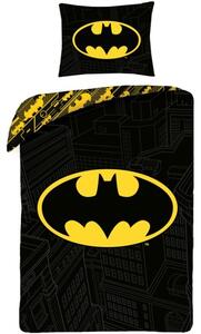 Bavlnené posteľné obliečky Batman - motív Logo - 100% bavlna - 70 x 90 cm + 140 x 200 cm