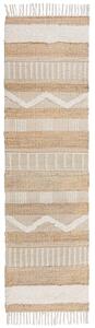 RUČNE TKANÝ KOBEREC, 230/60 cm krémová, prírodná farba Flair Rugs - Online Only bytové doplnky, Online Only