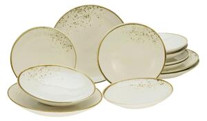 KOMBINOVANÝ SERVIS, 12-dielne, kamenina Creatable - Online Only bytové doplnky, Online Only