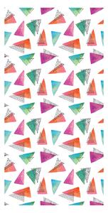 Tapeta - Farebné trojuholníky v studených tónoch