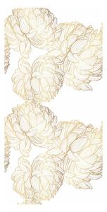 Tapeta - Zlaté kvety pivoniek