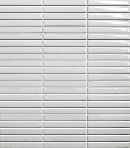 Keramická mozaika Premium Mosaic Kit Kat white 28x31 cm lesk MOSKK3WHL