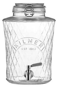 Kilner Sklenený súdok s kovovým kohútikom Diamond 5 l