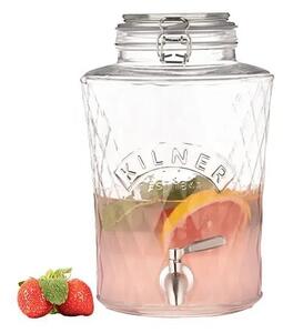 Kilner Sklenený súdok s kovovým kohútikom Diamond 5 l