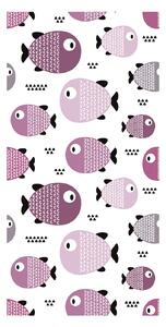 Tapeta - Motív rybičiek, ružová