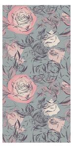 Tapeta - Ruže v šedom pozadí