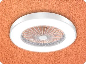 ACA Lighting 22W stropný ventilátor s LED svetlom 36W, s diaľkovým ovl., CCT, 6 rýchlostí, biely [FANOKWH10G]