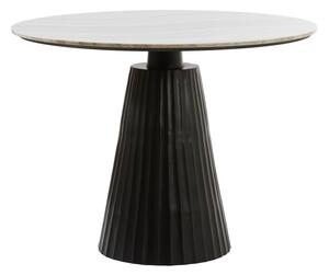 Okrúhly jedálenský stôl s mramorovou doskou ø 100 cm Rianne – Light & Living