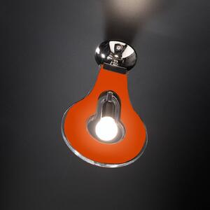 Dizajnové stropné svietidlo Flat 32 cm oranžové