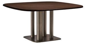 Jedálenský stôl v dekore orecha 121x121 cm Melvar – Kave Home