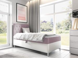 Mirjan24 Kontinentálna posteľ Junior Gerdise 1, Strana: ľavá, Rozmer postele: 80x200, Dostupné poťahy: ekokoža Soft 017 (biela) + Fresh 09 5903211192661