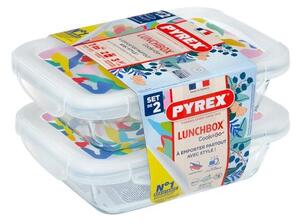 SADA OBDĹŽNIKOVÝCH DŽBÁNOV PYREX 2X0,8L, SKLO