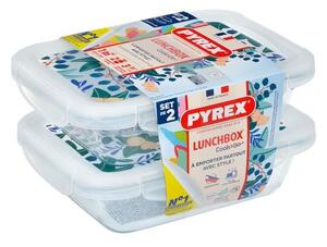 SADA OBDĹŽNIKOVÝCH DŽBÁNOV PYREX 2X0,8L, SKLO