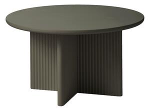 Khaki okrúhly konferenčný stolík ø 80 cm Palma – Unique Furniture